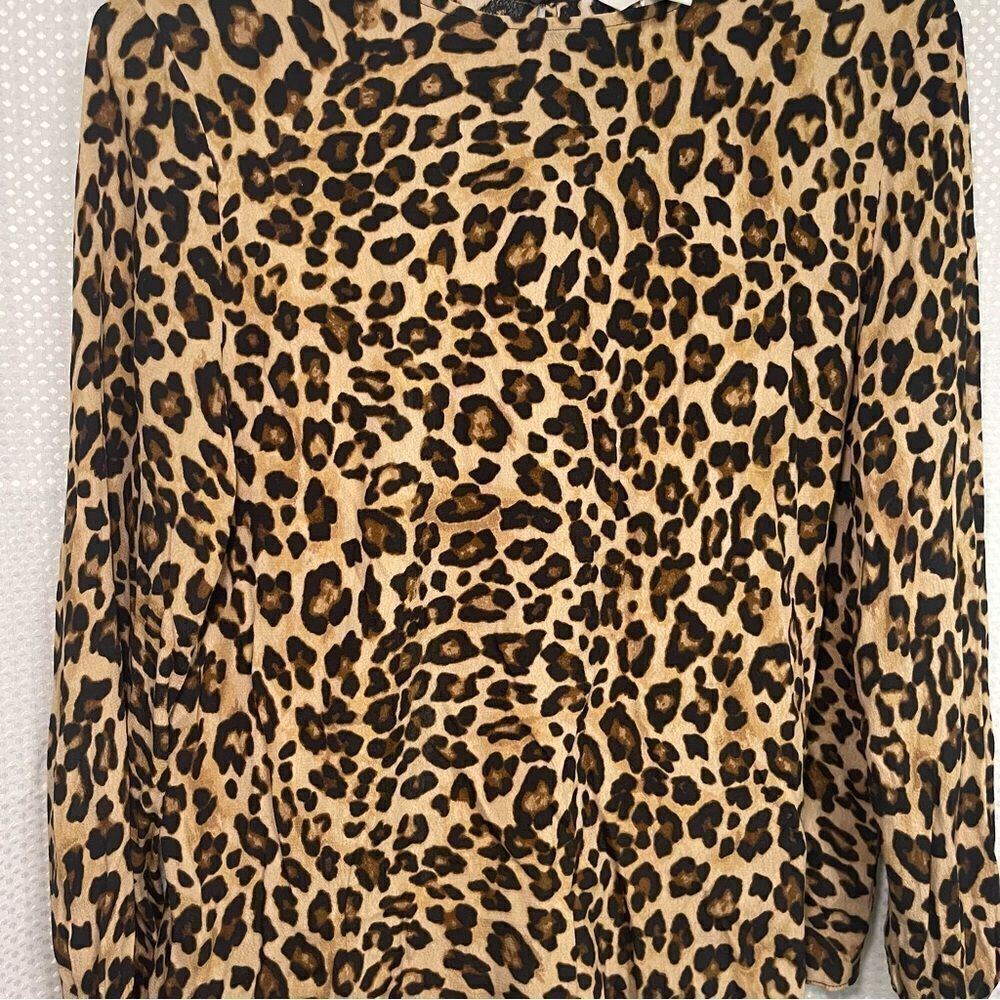 H&M Cheetah Blouse - Picture 2 of 6